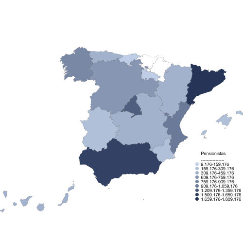 Distribución de pensionistas por Distribución Geográfica