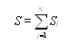 S = SUMATORIO (de j=1 a N, Si)