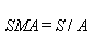 SMA = S / A