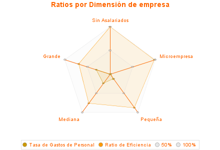 Ratios por Dimensión de empresa