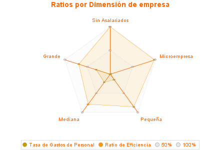 Ratios por Dimensión de empresa