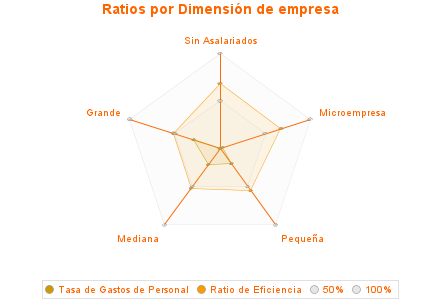 Ratios por Dimensión de empresa