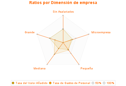 Ratios por Dimensión de empresa