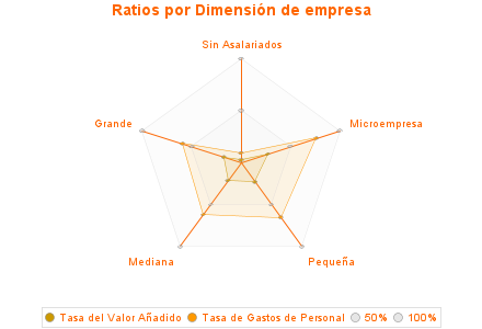 Ratios por Dimensión de empresa