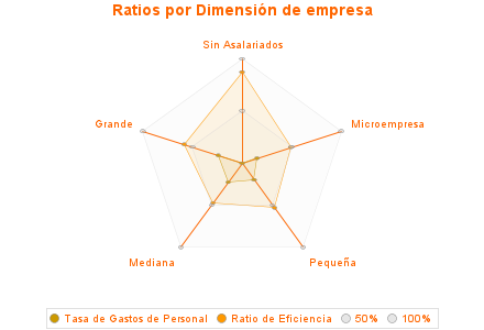 Ratios por Dimensión de empresa