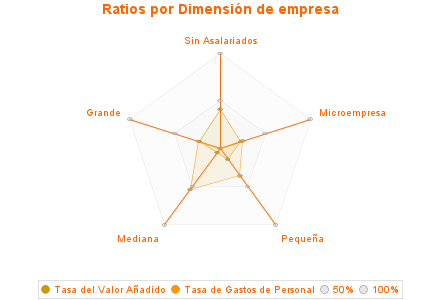 Ratios por Dimensión de empresa