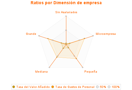 Ratios por Dimensión de empresa