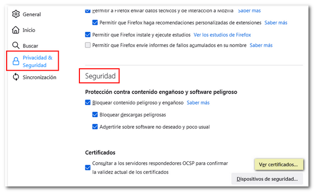 Imagen de certificados