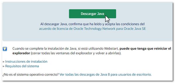 Aceptar e iniciar descarga
