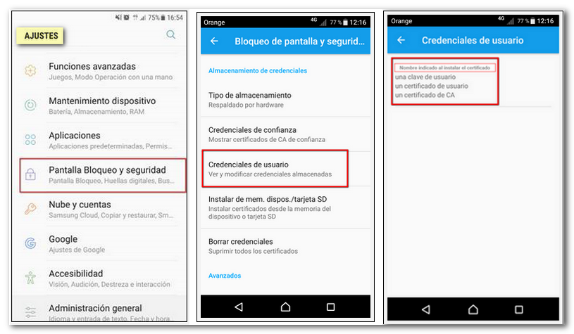 Ajustes del dispositivo