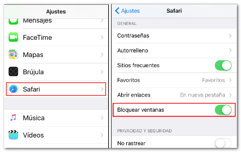 Bloquear ventanas