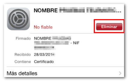 Eliminar
