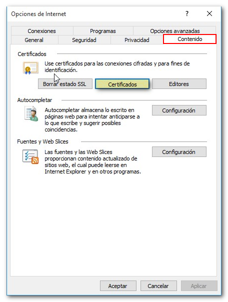opciones explorer