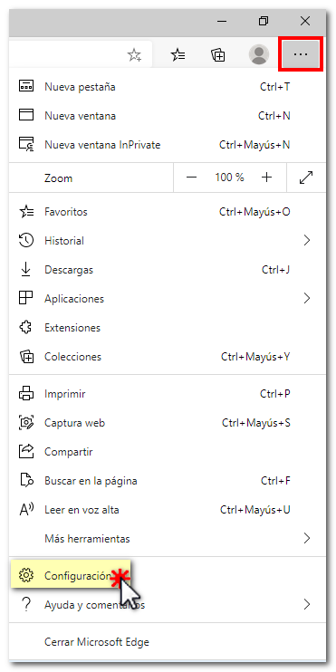 Configuración
