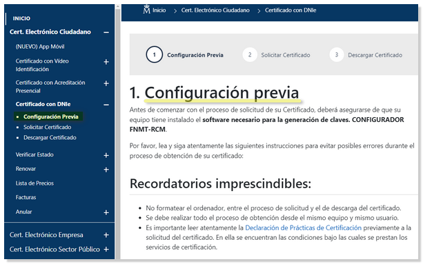 Consideraciones previas