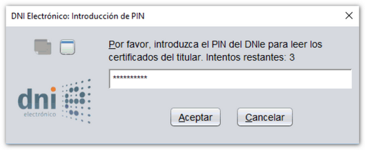 Pin requerido