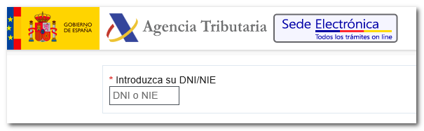 Identificación con DNI / NIE