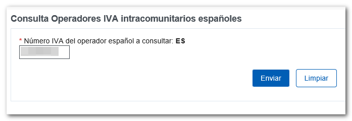 Consulta para intracomunitarios españoles