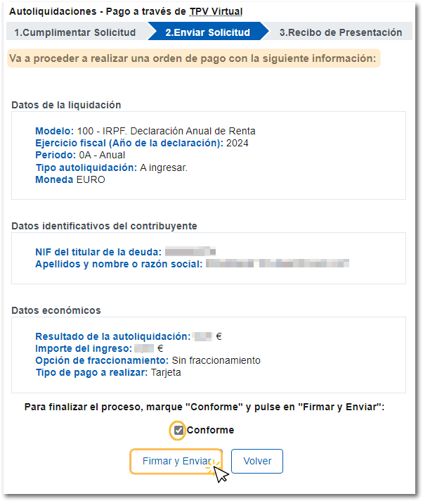 Pago con tarjeta