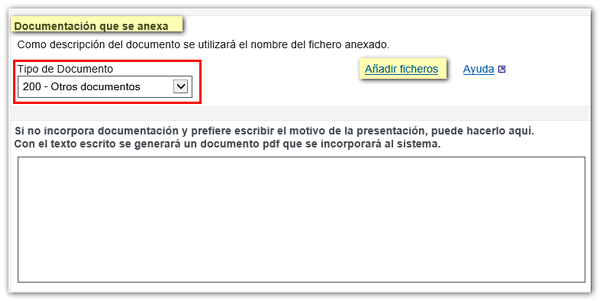 Documentación que se anexa