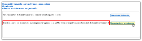 Consultar y presentar la declaración