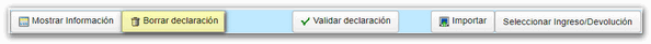 Borrar declaración