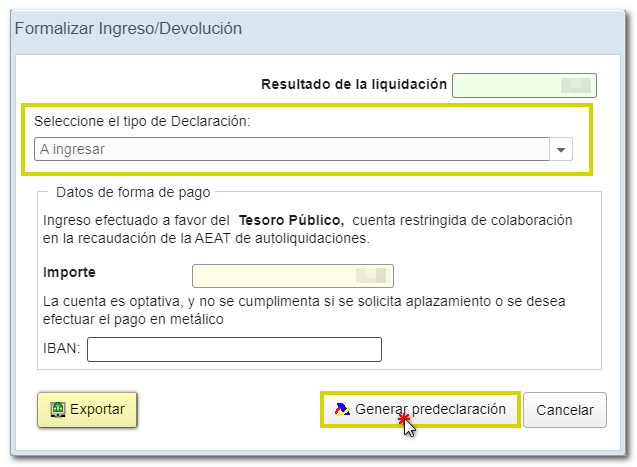 Liquidación positiva a ingresar