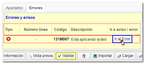 Errores