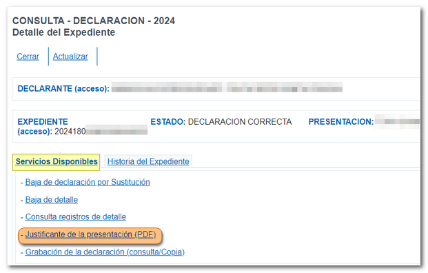 enlace justificante PDF