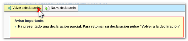 Aviso de declaración parcial