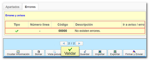 No existen errores