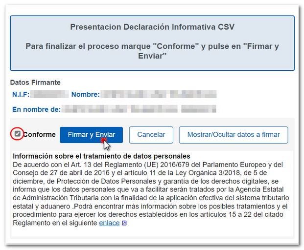 Firma conforme 233