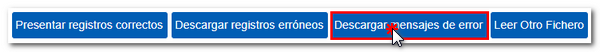 Descargar mensajes de error