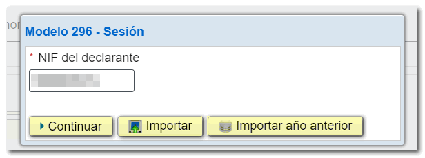 Continuar o importar