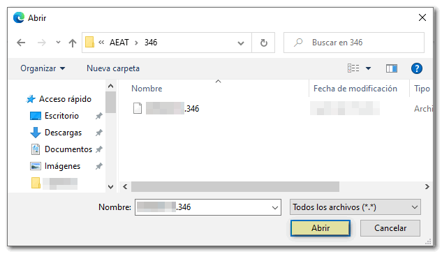 Seleccionar fichero