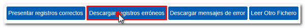 Descargar registros erróneos