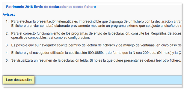 Leer declaración