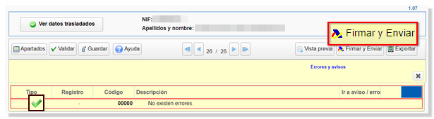Presentar declaración