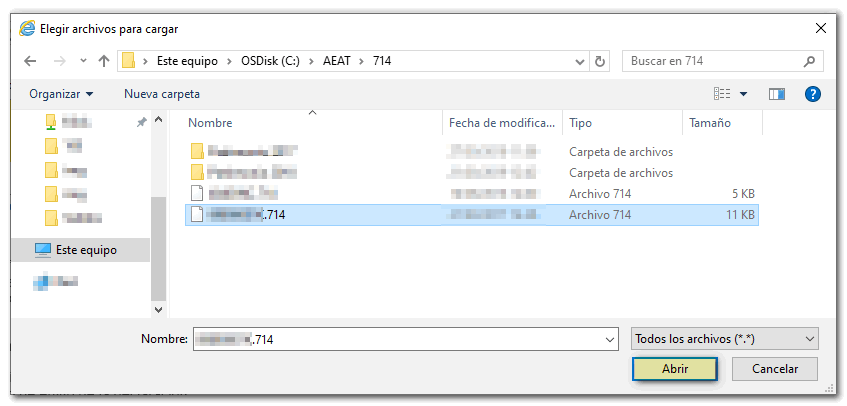 seleccionar fichero 714