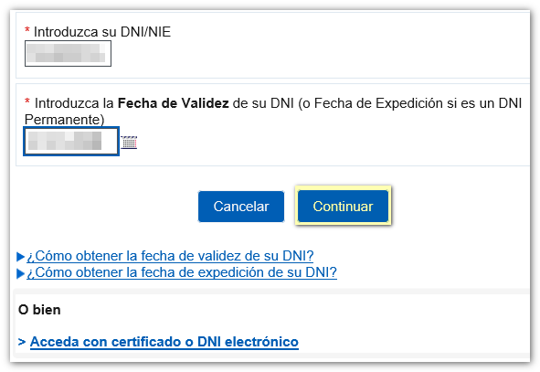 Datos identificación