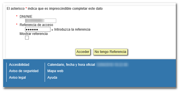 Acceso con referencia
