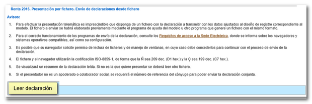 Leer declaración