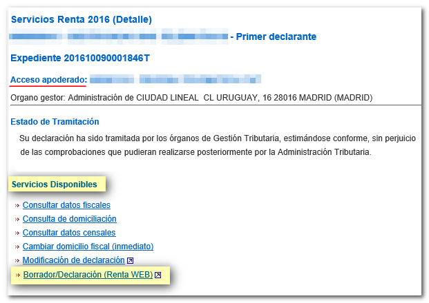 Servicios disponibles