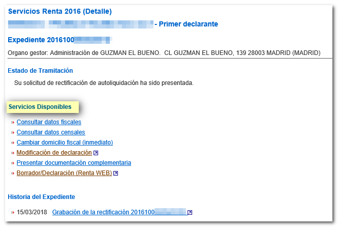 Servicios disponibles