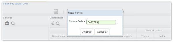 Nueva cartera