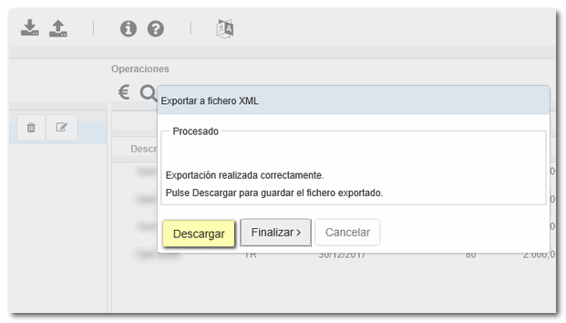 Exportar XML paso 2