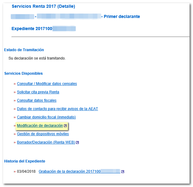 Servicios disponibles