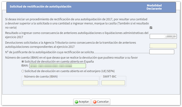 Detalle rectificación