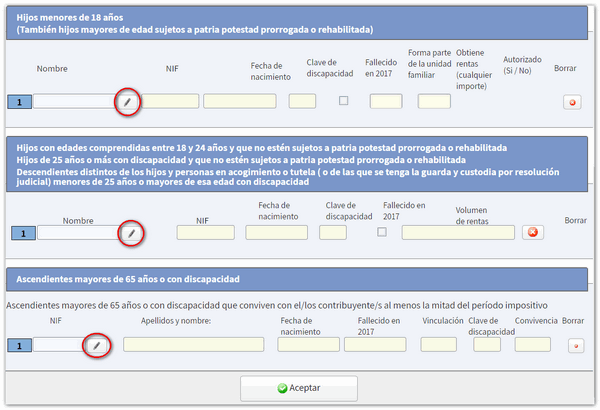 aceptar pantalla datos identificativos 2017
