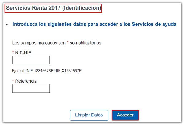 acceso a Renta web como colaborador 2017